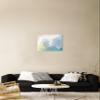 The Oliver Gal Artist Co. Abstract Wall Art Canvas Prints 'Joy Waves' Home Dcor, 24" x 20", White, Blue view 3