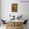ArtToFrames Collage Photo Frame Double Mat with 1-12x20 Openings with Satin Black Frame and El Dorado mat. view 2