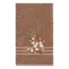 Authentic Hotel and Spa Turkish Cotton Blue Bird Embroidered Latte Brown 8-Piece Towel Set view 3