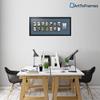 ArtToFrames Collage Photo Frame Double Mat with 1-4x6 and 14-2.5x3.5 Openings with Satin Black Frame and Dutch Blue mat. view 2