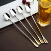 9-inch Long Handle Stirring Spoon, Ice Tea Coffee Spoon, Stainless Steel Cocktail Mixing Spoons - Set of 8 view 3