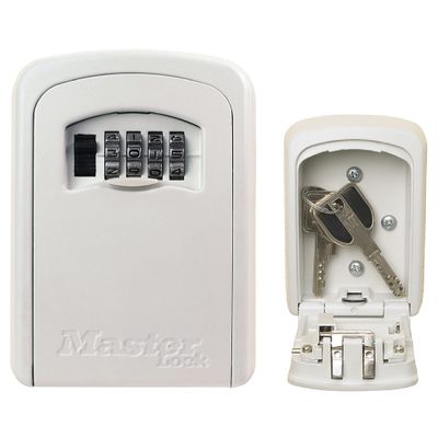 Master Lock 5401JADCRM Key Box, Key Storage, Dial, Password Setting, Outdoor, Wall Hanging, Includes Dial Cover, Body Width 3.3 inches (86 mm), Height 4.7 inches (120 mm), Security Security