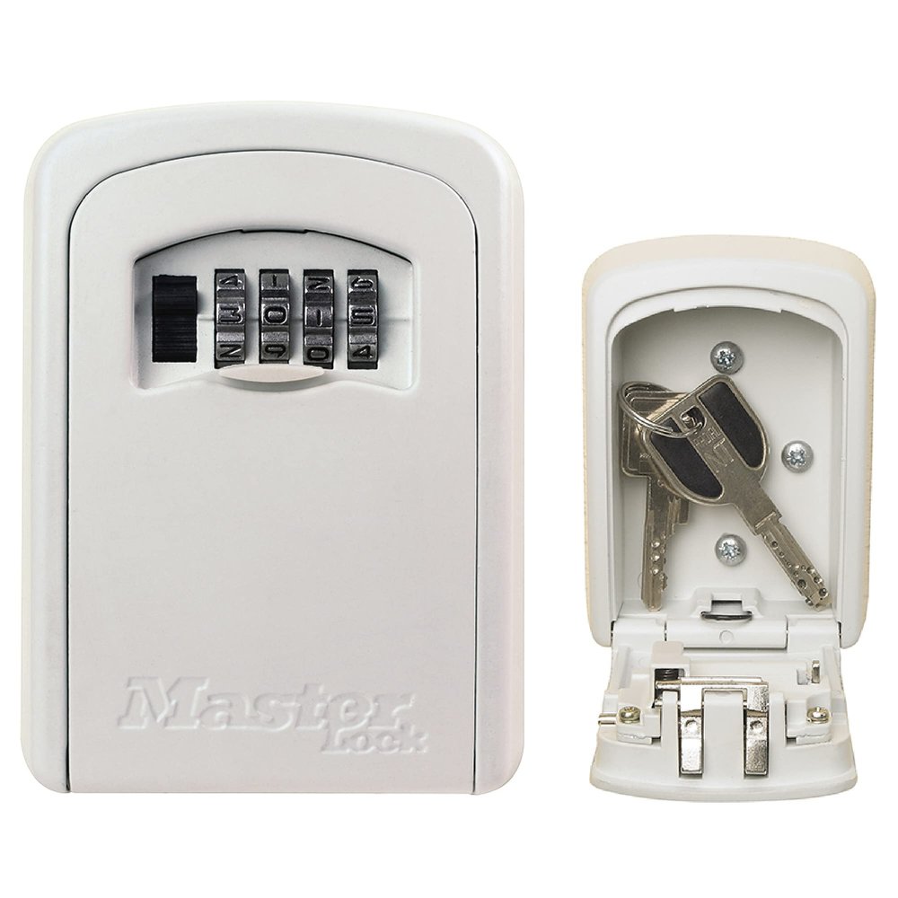 Master Lock 5401JADCRM Key Box, Key Storage, Dial, Password Setting, Outdoor, Wall Hanging, Includes Dial Cover, Body Width 3.3 inches (86 mm), Height 4.7 inches (120 mm), Security Security