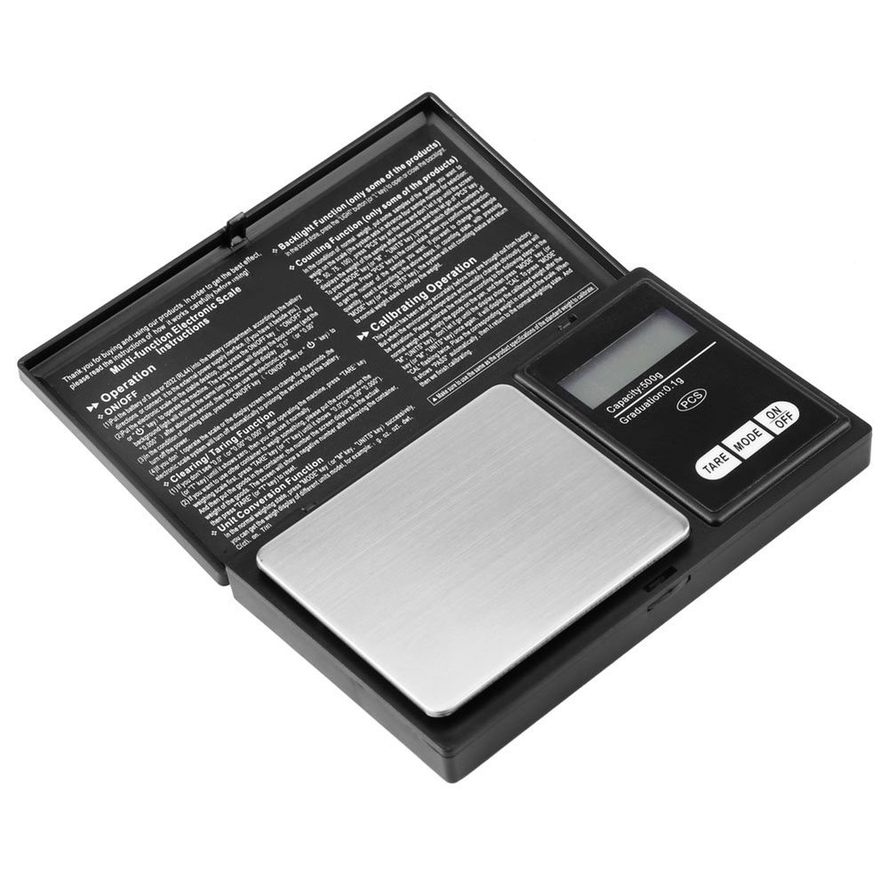 Pocket Scale, Jewelry Scale Mini Portable Scale High Precision LED Digital Pocket Scale for Gold Silver Diamond Jewelry Stone(500g/0.1g)