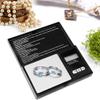 Pocket Scale, Jewelry Scale Mini Portable Scale High Precision LED Digital Pocket Scale for Gold Silver Diamond Jewelry Stone(1000g/0.1g) view 4