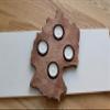 Advent Wood Candle Holder in a shape of Country Germany - Patriotic Home Advent Christmas Decor - Rustic Tea Light view 3