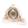 CLOCKZHJI Retro Mantel/Mantle Rhythm Quartz Clock Living Room Desk Shelf Clocks Decoration (Color : Light Yellow) view 1