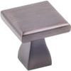 KasaWare K313BORB-10 Flared Foot Square Knob, Oil Rubbed Bronze - 10 Pack view 1