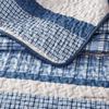 All American Collection Blue and Gray Modern Plaid Bedspread and Pillow Sham Set | Matching Curtains Available! (King/Cal King Size) view 3