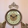Desk Clock and Shelf Clock Vintage Retro Mantel/Mantle Rhythm Clock with Pendulum Movement Pure Copper Material view 4