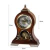 CLOCKZHJI Desk Clock and Shelf Clock Retro Mantel/Mantle Rhythm Quartz Clock Living Room Desk Shelf Clocks Decoration view 3