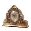 CLOCKZHJI Retro Mantel/Mantle Rhythm Quartz Clock Living Room Desk Shelf Clocks Decoration (Color : Bronze) view 1