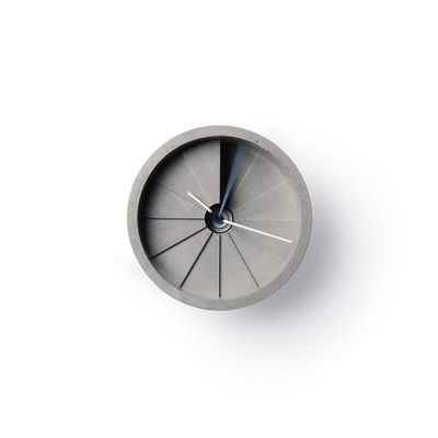 22Studio Gray Wall Clock 150mm Second Hand Blue