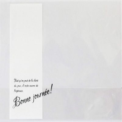 Season Packaging Supplies, Approx. 8.3 x 5.9 x Gusset 2.4 inches (21 x 15 x 6 cm), Message Noir A,