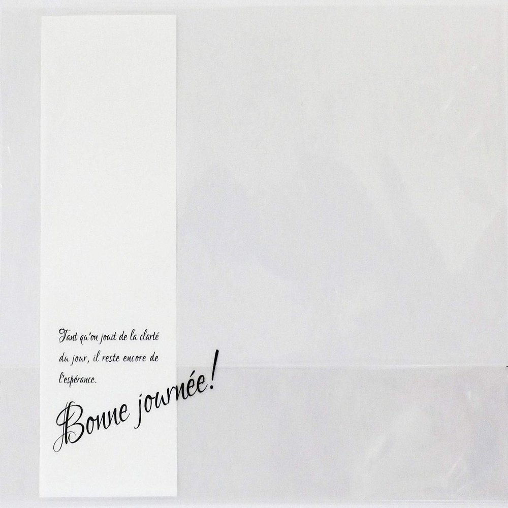 Season Packaging Supplies, Approx. 8.3 x 5.9 x Gusset 2.4 inches (21 x 15 x 6 cm), Message Noir A,