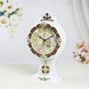 CLOCKZHJI Desk Clock and Shelf Clock Retro Mantel/Mantle Rhythm Quartz Clock Wooden Living Room Desk Shelf Clocks Decoration view 2
