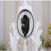 CLOCKZHJI European Retro Mantel/Mantle Rhythm Quartz Clock swan Living Room Desk Shelf Clocks Decoration (Color : White) view 3