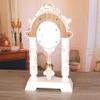CLOCKZHJI European Retro Mantel/Mantle Rhythm Quartz Clock Living Room Desk Shelf Clocks Decoration (Color : Light Yellow) view 4