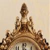 CLOCKZHJI European Retro Mute Desktop Clock Living Room Bedroom Clock Creative Clock Home Clocks (Color : Brown) view 3