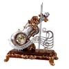 CLOCKZHJI Retro Creative Mantel/Mantle Clock Rhythm Resin Violin Desk Clocks Decoration (Color : Light Grey) view 1