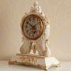 CLOCKZHJI European Retro Mute Desktop Clock Living Room Bedroom Clock Creative Clock Home Clocks (Color : Beige) view 2