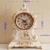 CLOCKZHJI European Retro Mute Desktop Clock Living Room Bedroom Clock Creative Clock Home Clocks (Color : Beige) view 3