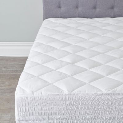BrylaneHome Bed Tite Mattress Pad - Queen, White