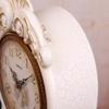 CLOCKZHJI Retro Mantel/Mantle Rhythm Quartz Clock Living Room Desk Shelf Clocks Decoration (Color : Light Yellow) view 4