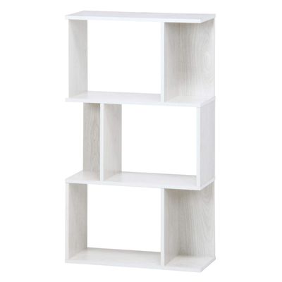 Fuji Boeki 98712 Open Rack, Display Rack, Width 23.2 inches (59 cm), Height 41.7 inches (106 cm), White Wash, 3 Tiers