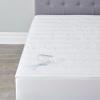 BrylaneHome Dual-Sided Waterproof Quilted Mattress Pad - Twin, White view 1