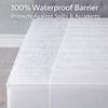 BrylaneHome Dual-Sided Waterproof Quilted Mattress Pad - Twin, White view 2