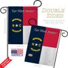 North Carolina Garden Flag Set with Stand Americana States USA American Territories Republic Country Particular Area Small Decorative Gift Yard House Banner Double-Sided Made In 13 X 18.5 view 3