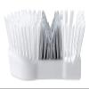 Mameita BS-403 Bathroom Cleaning Brush, White, Width 2.2 x Depth 6.5 x Height 1.8 inches (5.5 x 16.5 x 4.5 cm), Bath Cleaning, Tile Cleaning, Groove Wash, Fits Tile Walls and Corners, Made in Japan view 3