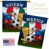 World Cup Mexico Soccer Garden House Flags Set Sports Game Goal Ball Football Entertainment Activity Physical Small Decorative Gift Yard Banner Made In USA 28 X 40 view 3