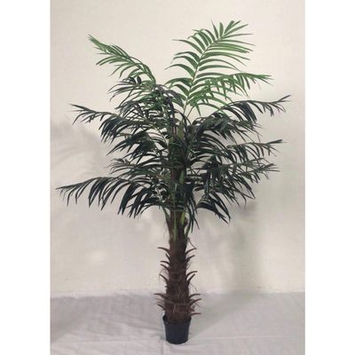 AMERIQUE Gorgeous 6' Tropical Palm Tree Artificial Silk Plant, with Nursery Pot, Feel Real Technology, 6 feet, Green