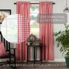 VHC Brands Annie Buffalo Check Panel Pair, 84x40, Red view 3