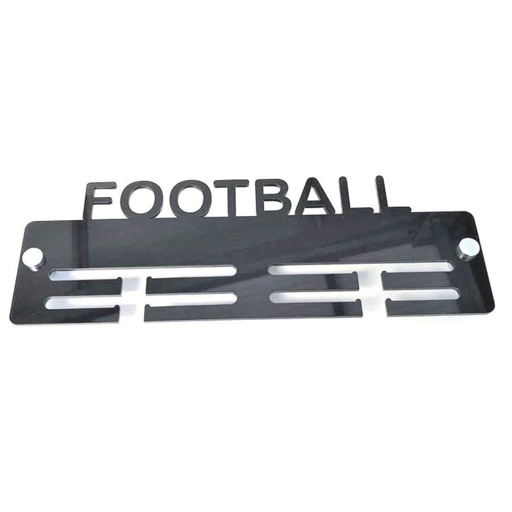Football Medal Hanger Display - Bright Blue