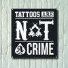 A Homim Tattoo Studio, Metal Sign, Tattoo Studio Decor, Tattoo Studio Signs, Tattoo Lover, Tattoo Parlor, Tattoo Shop, Tattoos, Tattooist, 8" X 12" inch view 1