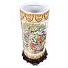 ORIENTAL Furniture Warehouse 18" Satsuma Style Painted Porcelain Umbrella Stand view 2