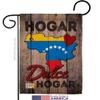 Country Venezuela Hogar Dulce Garden Flag Set with Stand Regional Nationality Nation International World Particular Area Small Decorative Gift Yard House Banner Made In USA 13 X 18.5 view 2