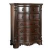 Benjara Benzara Transitional Wooden Chest With Antique Drawer Pulls, Brown, view 1