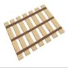 Youth Size Wood Bed Slats - Cut to The Custom Bed Width of Your Choice Attached with Three Heavy Duty Thick Brown Straps-Help Support Your Box Spring and Mattress (30" Wide) view 1