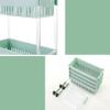 ZSH-stc Kitchen Storage Trolleys Slide Out Storage Tower Movable Detachable Shelf with Wheels 3 Tier for Kitchen Bathroom Living Room (Color : C) view 4