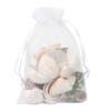 Pandahall 100Pcs 5x7 Inch Drawstring Sheer Organza Gift Bags Party Wedding Favor Jewelry Candy Storage Pouches (White) view 1