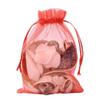 Pandahall 100Pcs 5x7 Inch Drawstring Sheer Organza Gift Bags Party Wedding Favor Jewelry Candy Storage Pouches (Red) view 1