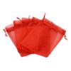 Pandahall 100Pcs 5x7 Inch Drawstring Sheer Organza Gift Bags Party Wedding Favor Jewelry Candy Storage Pouches (Red) view 2