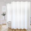 YISURE White Shower Curtain for Clawfoot Tub, 180x70 Wrap Around Liner with Magnets, PEVA Extra Wide Bathtub Curtain for Bathroom Vintage Freestanding Tub, Include Stainless Metal Hooks view 2