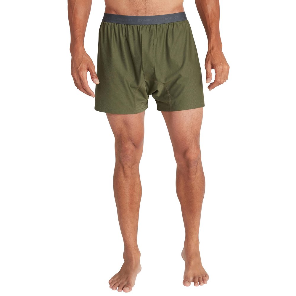 ExOfficio Men's Give-N-Go 2.0 Boxer, Breathable, Durable & Easy Clean Travel Underwear, Nori, Medium