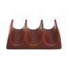 NOVICA Brown Ceramic Food Safe Taco Holder, 'Bali Waves' view 1