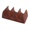 NOVICA Brown Ceramic Food Safe Taco Holder, 'Bali Waves' view 2